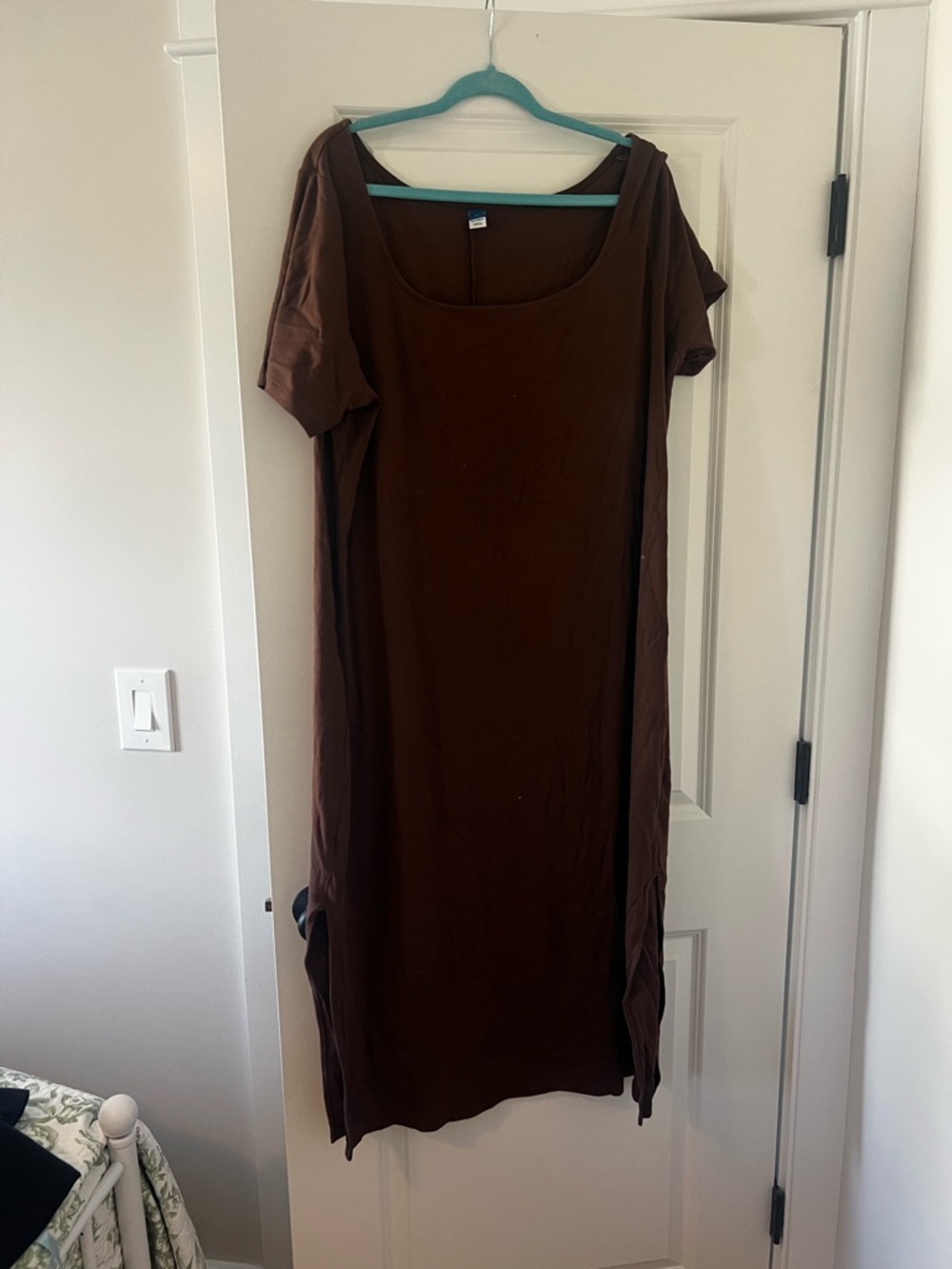 Old Navy Brown Scoop Neck Maxi Dress